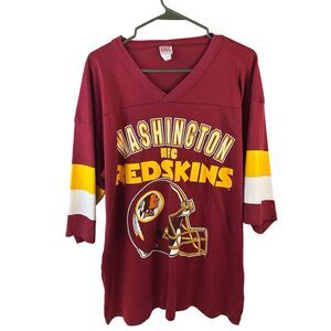 Garan Washington Redskins xl‎ USA Jersey Shirt Vtg USA 80? paper tag